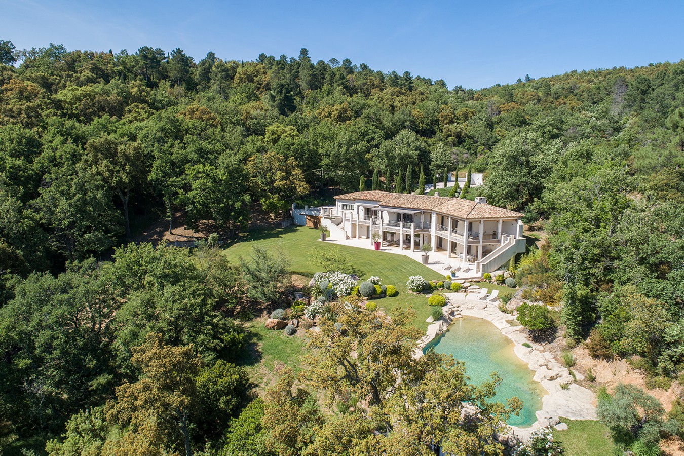 Vue aérienne du domaine